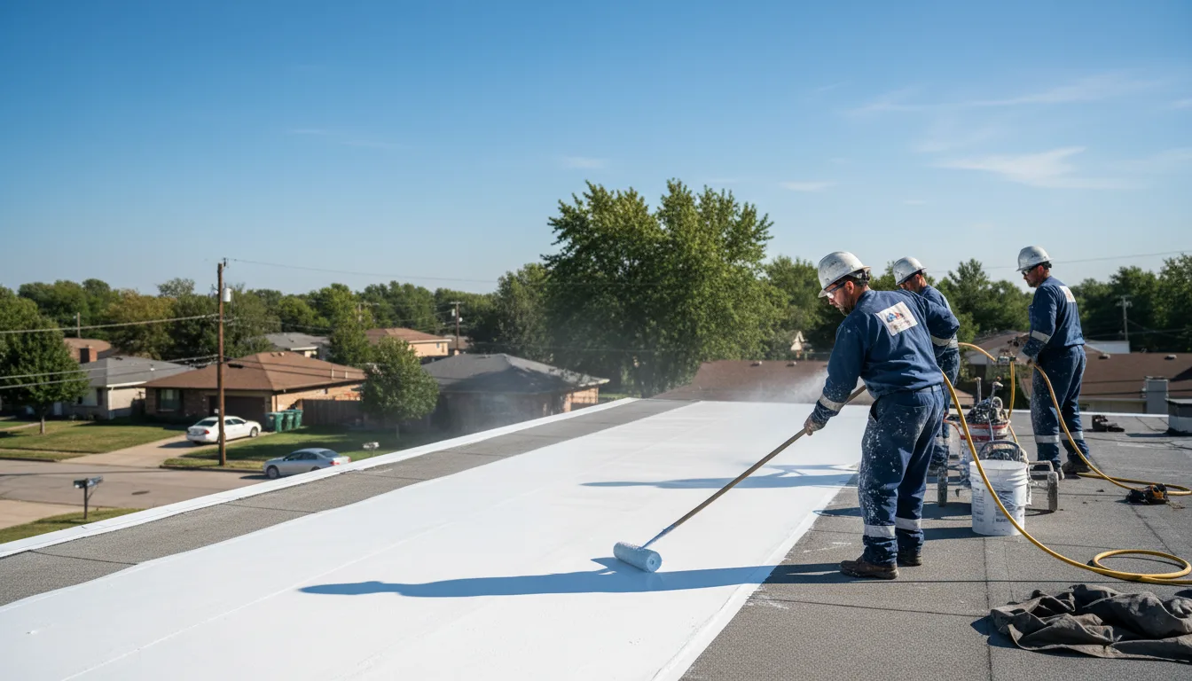 Commercial roof coating in Wilsons, VA near me